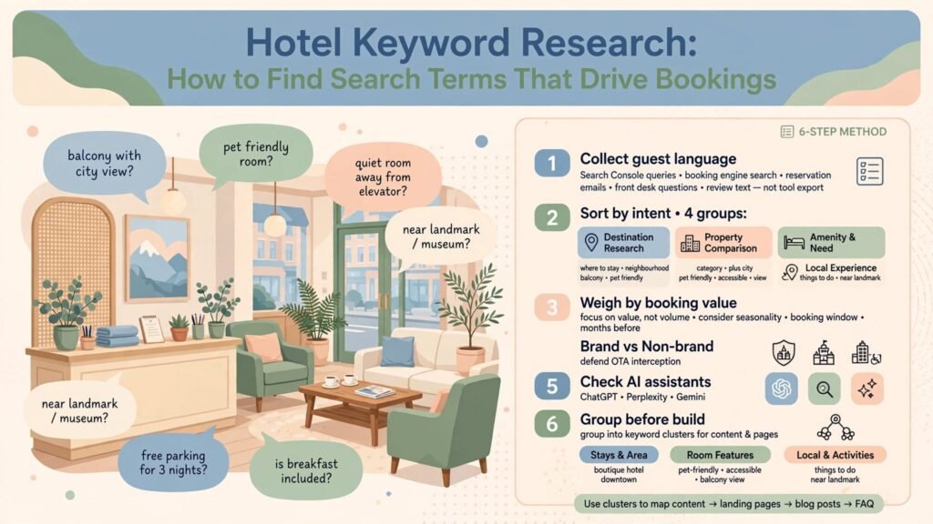 Hotel Keyword Research: How to Find Search Terms That Drive Bookings